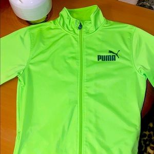 puma neon green jacket